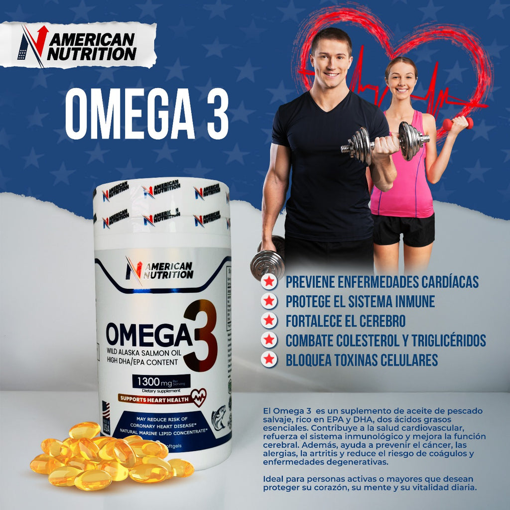 OMEGA 3– Salud Cardiovascular, Cerebral y Articular