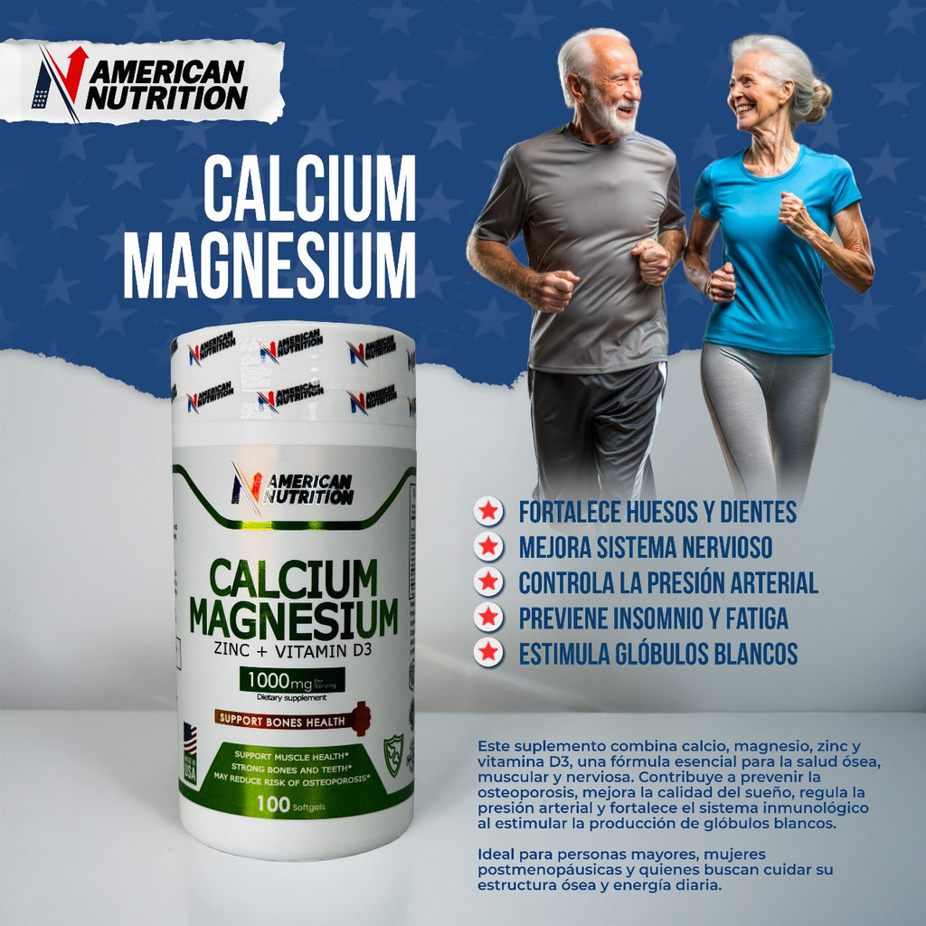 Calcio + Magnesio – Fuerza Ósea y Equilibrio Muscular