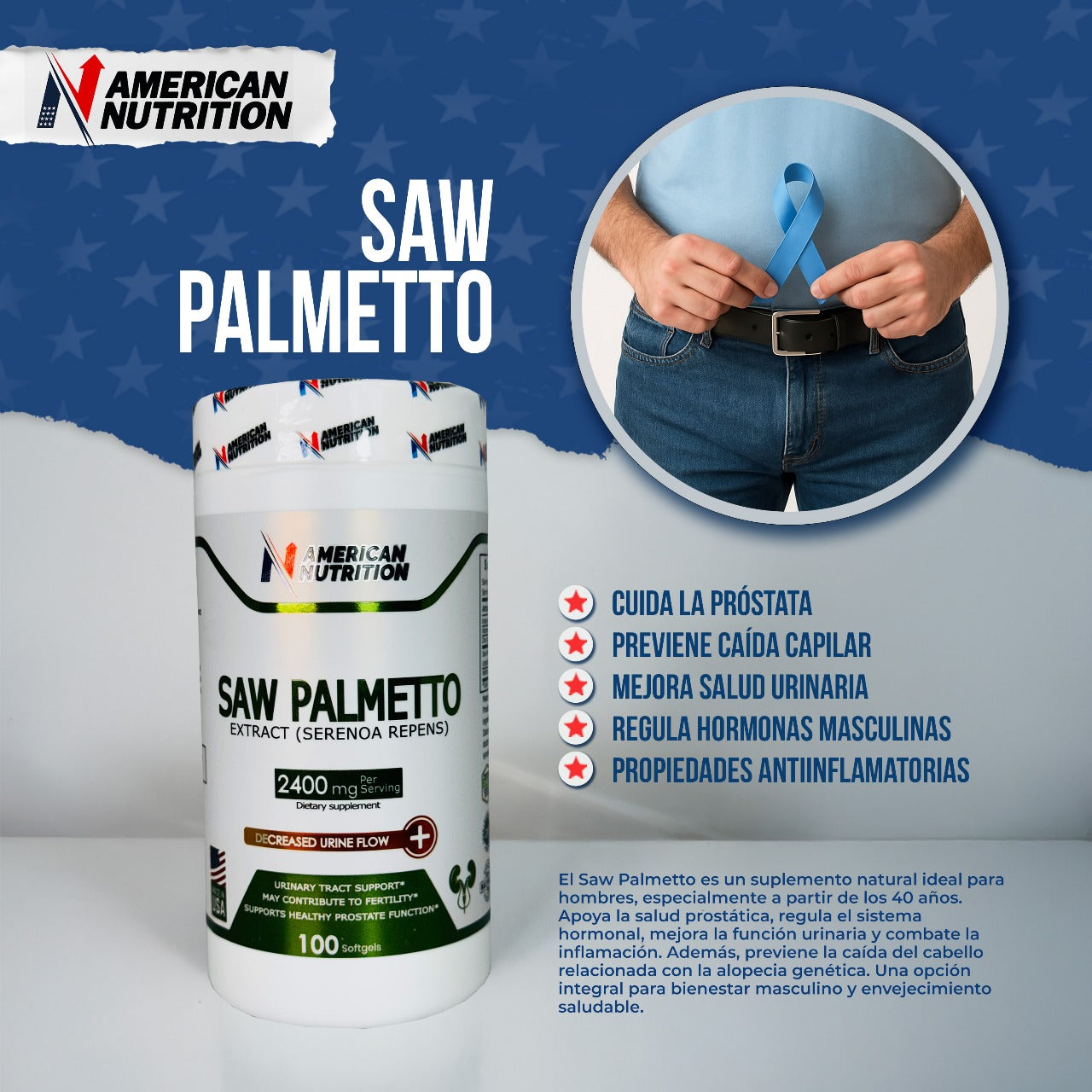 SAW PALMETTO – Salud Prostática y Capilar Natural